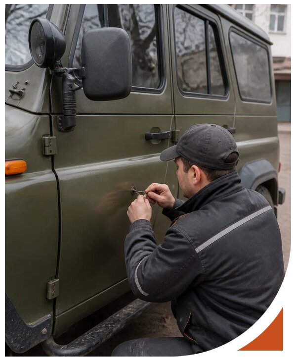 Профессиональное вскрытие автомобиля УАЗ без повреждений в Павловском Посаде
